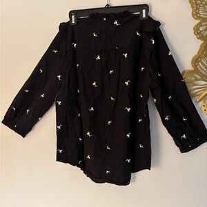 Fashion Lauren Conrad.woman bottom Down shirt classic.